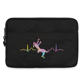 Boulderer heartbeat Bouldering Bouldering - Laptop bag 13" - black - Front