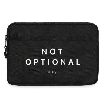 Uranium Investor Not Optional Shirt - Laptop bag 13" - black - Front