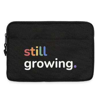 Still Growing Pride Rainbow Minimalist - Laptop bag 13" - black - Front