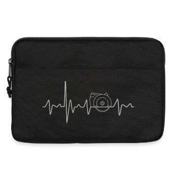 Schreiner Heartbeat für Tischler und Handwerker - Laptoptasche 13" - Schwarz - Vorne