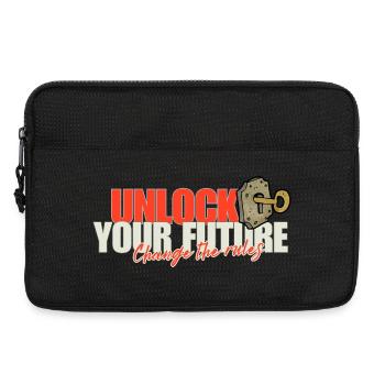 Schalte deine zukünftigen Regeln frei - Laptoptasche 13" - Schwarz - Vorne