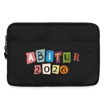 Abitur 2026 - Laptoptasche 13" - Schwarz - Vorne