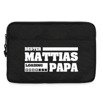 Geschenk für Mattias - Laptoptasche 13" - Schwarz - Vorne