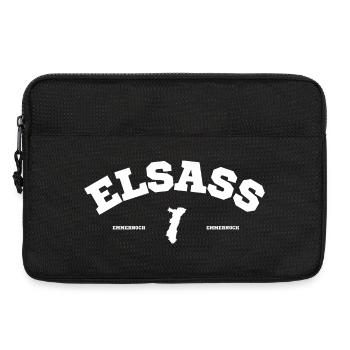 Elsass Emmernoch T-Shirt Geschenk Humor - Laptoptasche 13" - Schwarz - Vorne