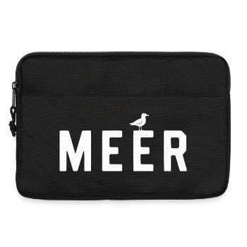 MEER Möwe Minimalistisches Stranddesign Urlaub - Laptoptasche 13" - Schwarz - Vorne