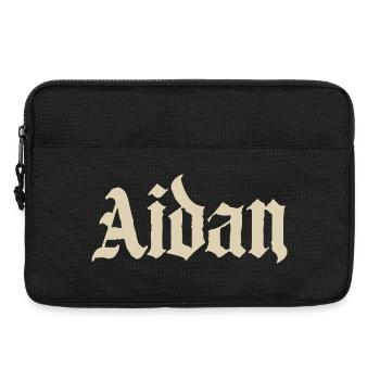 Aidan Gothic Name Design - Sacoche pour ordinateur portable 13 pouces - noir - Devant