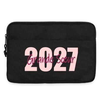 Bébé Grande Sœur 2027 - Sacoche pour ordinateur portable 13 pouces - noir - Devant