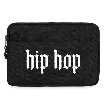 Hip Hop Gothic Blackletter - Laptop bag 13" - black - Front