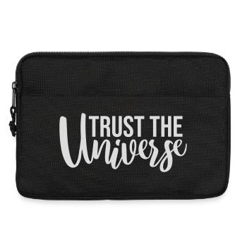 Trust The Universe Spirituell Universum Zitat Logo - Laptoptasche 13" - Schwarz - Vorne