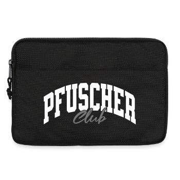 Pfuscher_Club_ws_grau - Laptoptasche 13" - Schwarz - Vorne