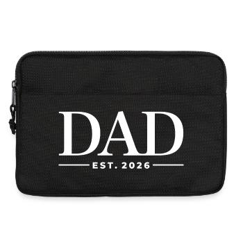 Dad Est. 2026 | Vater | Vatertag Geschenk - Laptoptasche 13" - Schwarz - Vorne