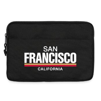 San Francisco, Californie, rétro - Sacoche pour ordinateur portable 13 pouces - noir - Devant