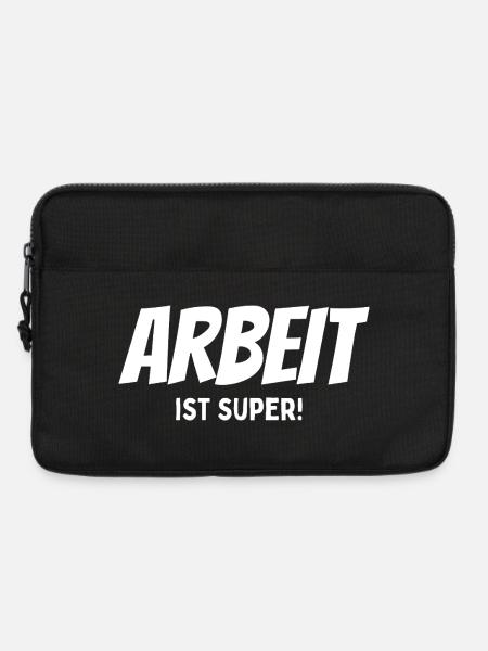 Work is great saying - Laptop bag 13" - black