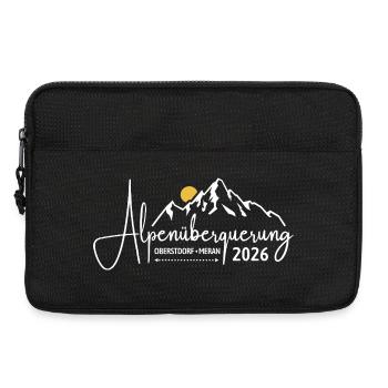 Alpenüberquerung 2026, Oberstdorf Meran, Wandern - Laptoptasche 13" - Schwarz - Vorne