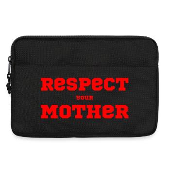 Respectez votre mère – Dire - Sacoche pour ordinateur portable 13 pouces - noir - Devant