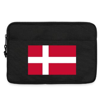 Denmark Flag - Laptop bag 13" - black - Front