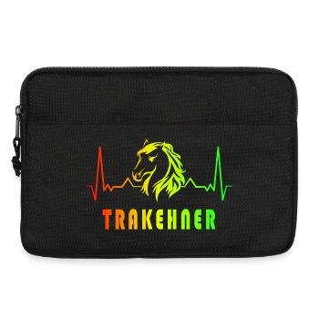 Conception de la fréquence cardiaque des chevaux - Sacoche pour ordinateur portable 13 pouces - noir - Devant