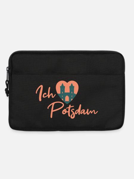 Ich liebe Potsdam - Schriftzug - Laptoptasche 13" - Schwarz