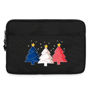 Joyeux Noël Weihnachtsbäume Frankreich Flagge - Laptoptasche 13" - Schwarz - Vorne