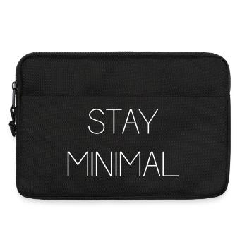 Stay Minimal - Laptop bag 13" - black - Front