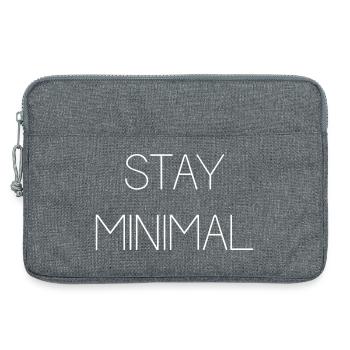 Stay Minimal - Laptop bag 13" - heather grey - Front