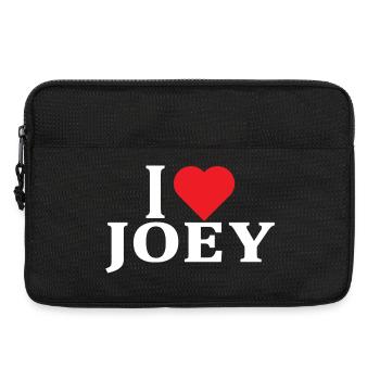 t-shirt name I love Joey t-shirt gift idea - Laptop bag 13" - black - Front