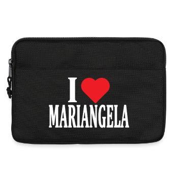 T-Shirt Name I love Mariangela T-Shirt - Laptoptasche 13" - Schwarz - Vorne