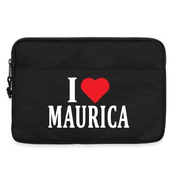 Name T-Shirt I love Maurica T-Shirt Geschenkidee - Laptoptasche 13" - Schwarz - Vorne