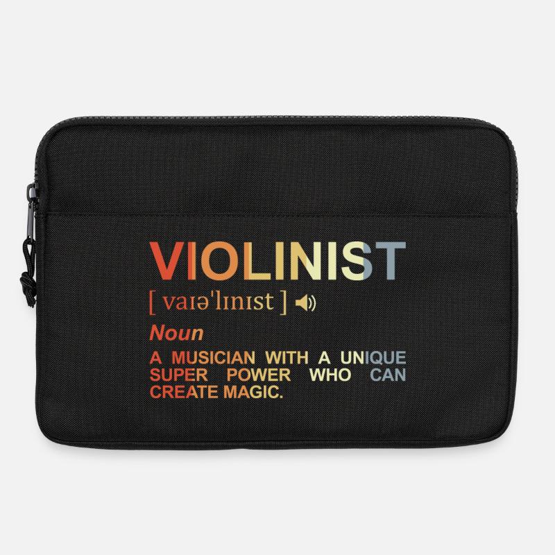 Violinist Bedeutung - Laptoptasche 13" - Schwarz