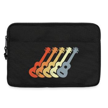 Vintage Ukulele Zeichnung - Laptoptasche 13" - Schwarz - Vorne