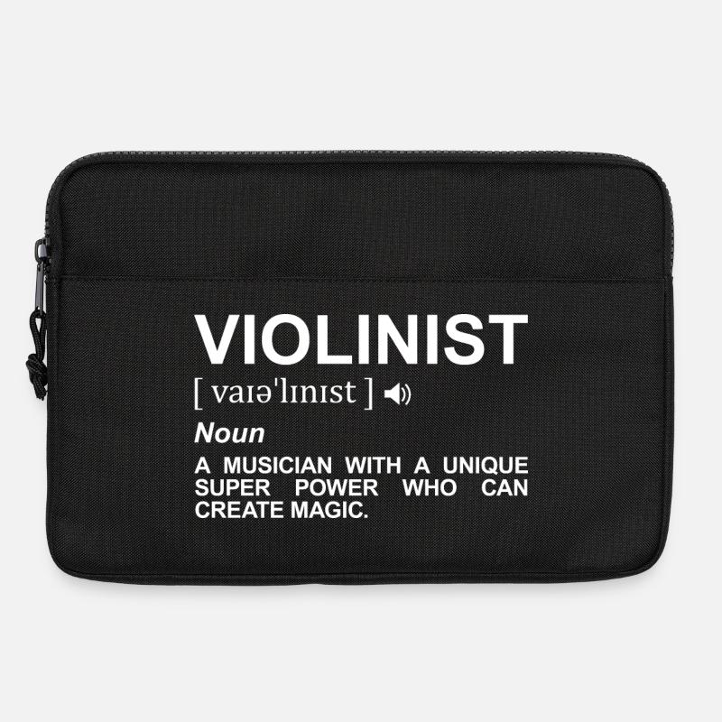 Violinisten Wörterbuch - Laptoptasche 13" - Schwarz