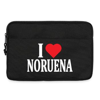 T-Shirt I love Noruena T-Shirt Geschenkidee - Laptoptasche 13" - Schwarz - Vorne