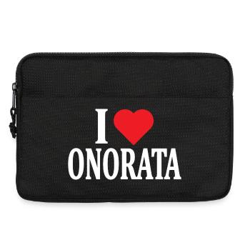 T-Shirt Ich liebe Onorata T-Shirt Geschenkidee - Laptoptasche 13" - Schwarz - Vorne