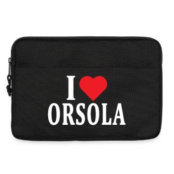 t-shirt I love Ursula t-shirt gift idea - Laptop bag 13" - black - Front