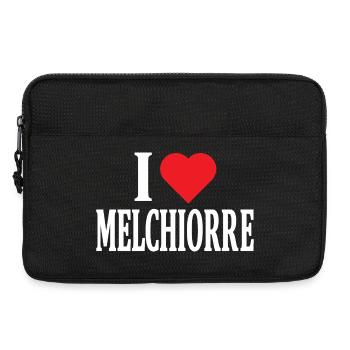 T-Shirt I love Melchiorre T-Shirt Geschenkidee - Laptoptasche 13" - Schwarz - Vorne