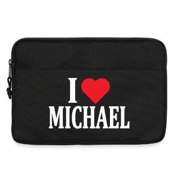 T-Shirt Ich liebe Michael T-Shirt Geschenkidee - Laptoptasche 13" - Schwarz - Vorne