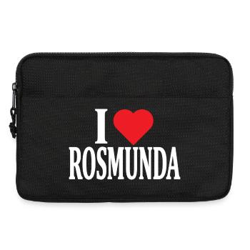 T-Shirt I love Rosmunda T-Shirt Geschenkidee - Laptoptasche 13" - Schwarz - Vorne