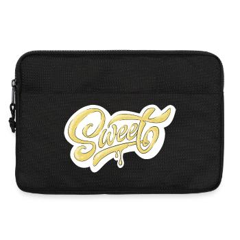 Sweet Script Typography Design - Laptop bag 13" - black - Front