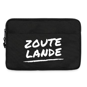 Zoutelande Schriftzug - Laptoptasche 13" - Schwarz - Vorne