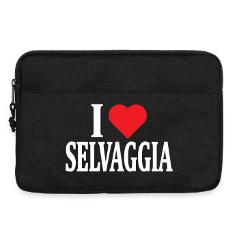 t-shirt I love Wild t-shirt gift idea - Laptop bag 13" - black - Front