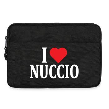 T-Shirt I love Nuccio T-Shirt Geschenkidee - Laptoptasche 13" - Schwarz - Vorne