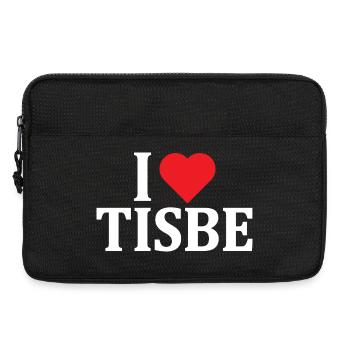 T-Shirt Ich liebe Tisbe T-Shirt Geschenkidee - Laptoptasche 13" - Schwarz - Vorne