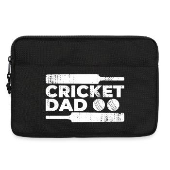 Père du cricket - Sacoche pour ordinateur portable 13 pouces - noir - Devant