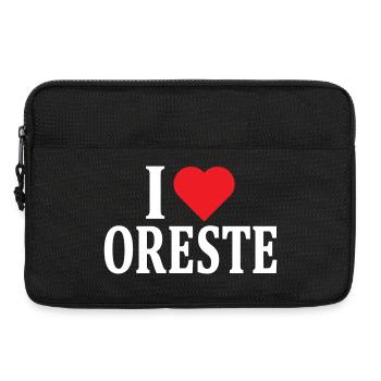 T-Shirt I love Oreste T-Shirt Geschenkidee - Laptoptasche 13" - Schwarz - Vorne