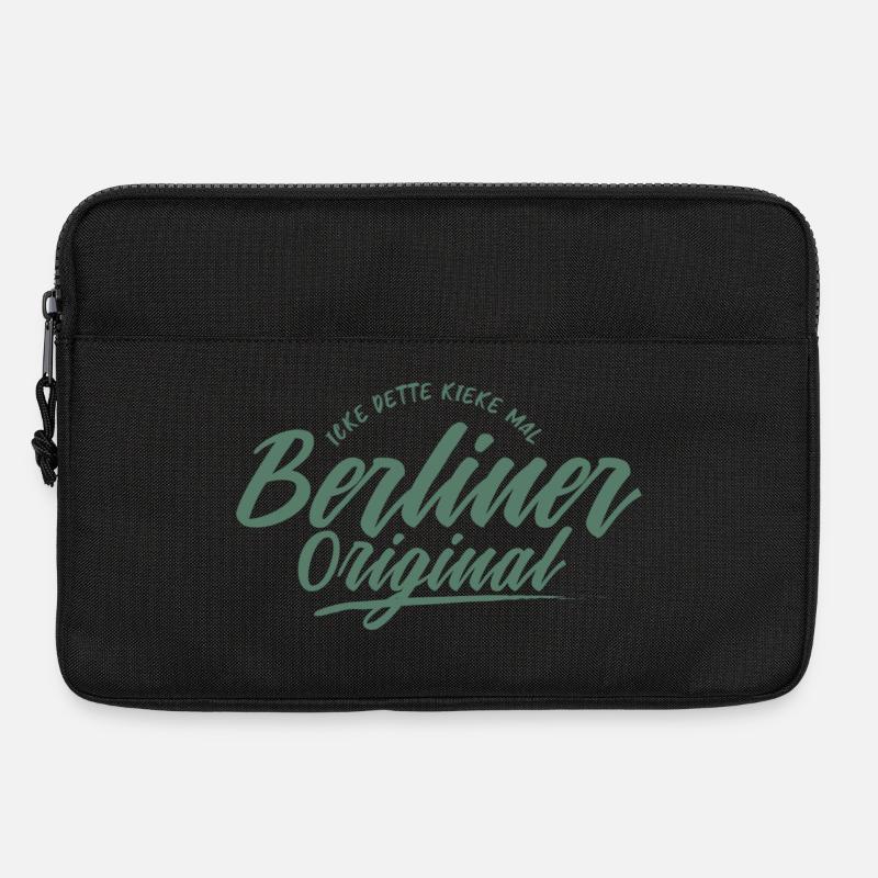 Berlin Original Schriftzug - Laptoptasche 13" - Schwarz