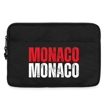 Monaco flag, Monegasque pride - Laptop bag 13" - black - Front