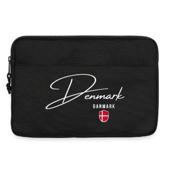 J’adore le Danemark, un design minimaliste et élégant - Sacoche pour ordinateur portable 13 pouces - noir - Devant
