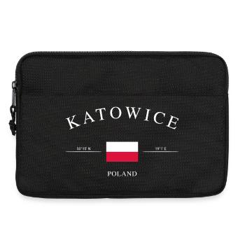 Katowice Polen – Urlaub Souvenir & Geschenk - Laptoptasche 13" - Schwarz - Vorne