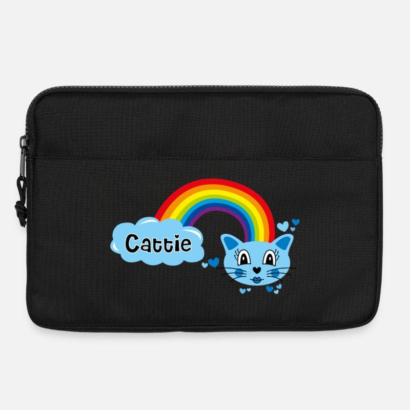 Cattie süß von Helfspawn - Laptoptasche 13" - Schwarz