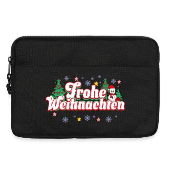 Frohe Weihnachten - Laptoptasche 13" - Schwarz - Vorne